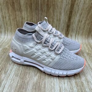Under Armour Women's Light Gray and Peach Athletic Shoes
